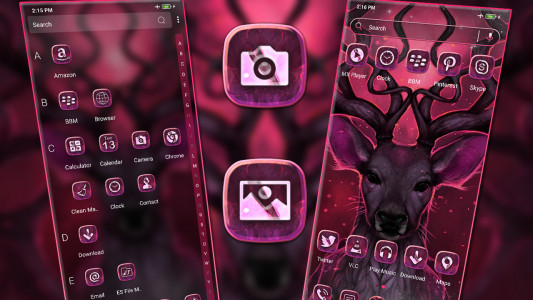 اسکرین شات 3 برنامه Deer King Theme Launcher