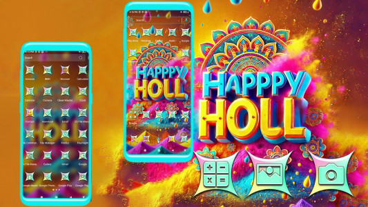 اسکرین شات برنامه Happy Holi Theme 4