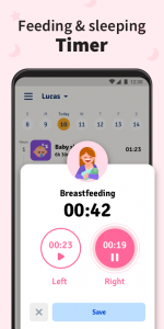 اسکرین شات برنامه Baby Tracker - Breastfeeding 2