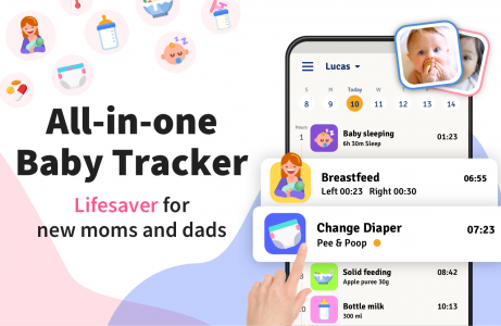 اسکرین شات برنامه Baby Tracker - Breastfeeding 1