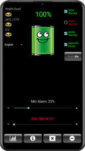 اسکرین شات 4 برنامه Battery Alarm