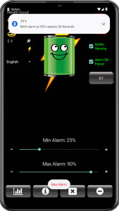 اسکرین شات 5 برنامه Battery Alarm