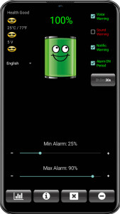 اسکرین شات برنامه Battery Alarm 1