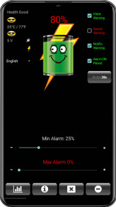 اسکرین شات برنامه Battery Alarm 3