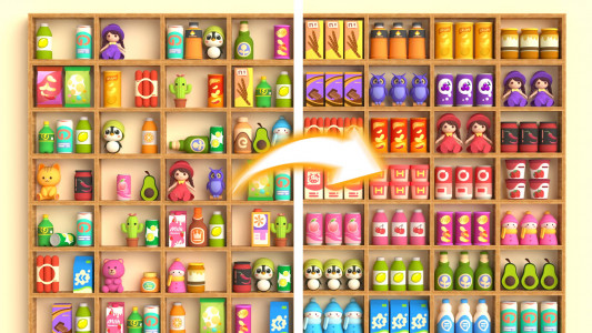 اسکرین شات 1 بازی Item Sort: Goods Sorting Games