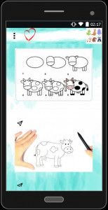 اسکرین شات برنامه آموزش گام به گام نقاشی حیوانات 5