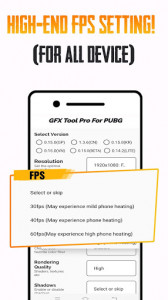 اسکرین شات برنامه GFX Tool PUBG Pro (Advance FPS Settings + No Ban) 2