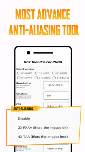 اسکرین شات برنامه GFX Tool PUBG Pro (Advance FPS Settings + No Ban) 4
