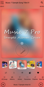 اسکرین شات برنامه Music 7 Pro - Music Player 7 8