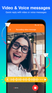 اسکرین شات برنامه Mint Messenger - Chat & Video 4