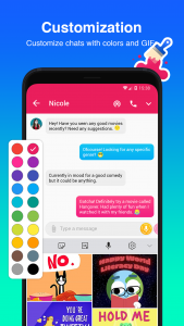 اسکرین شات 8 برنامه Mint Messenger - Chat & Video