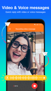 اسکرین شات برنامه Mint Messenger - Chat & Video 2