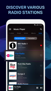 اسکرین شات برنامه Music Player - MP3 & Radio 6