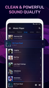 اسکرین شات برنامه Music Player - MP3 & Radio 1
