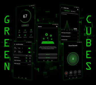 اسکرین شات برنامه Green Cubes EMUI 5/8/9 Theme 4