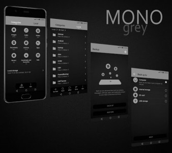 اسکرین شات برنامه Mono Grey EMUI 5/8 Theme 4