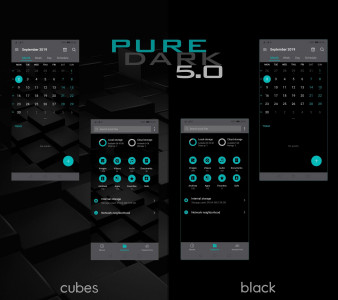 اسکرین شات برنامه [EMUI 9.1]Pure Dark 5.0 Theme 5