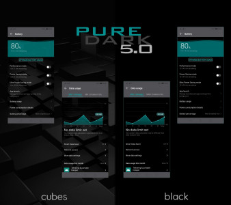 اسکرین شات برنامه [EMUI 9.1]Pure Dark 5.0 Theme 3