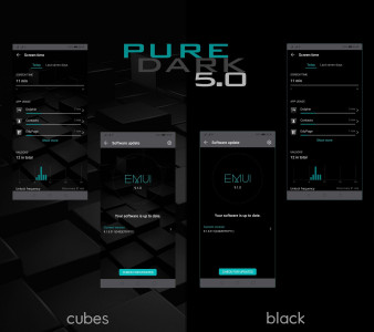 اسکرین شات برنامه [EMUI 9.1]Pure Dark 5.0 Theme 6