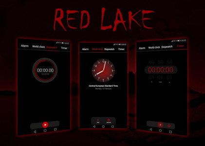 اسکرین شات برنامه Red Lake EMUI 5/8/9 Theme 4