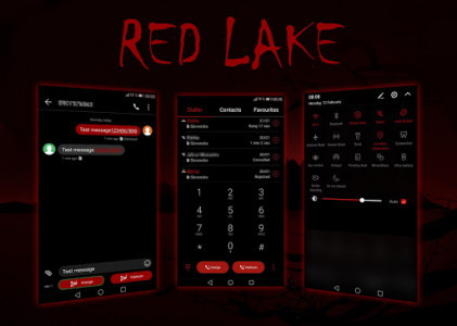 اسکرین شات برنامه Red Lake EMUI 5/8/9 Theme 2