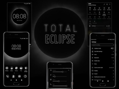 اسکرین شات برنامه Total Eclipse EMUI 5/8/9 Theme 1