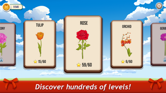 اسکرین شات بازی Solitaire TriPeaks Rose Garden: free card game 4