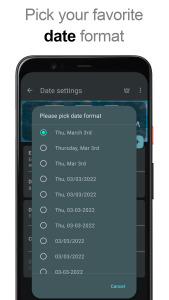 اسکرین شات 7 برنامه DIGI Clock Widget