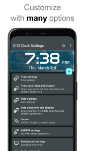 اسکرین شات 3 برنامه DIGI Clock Widget