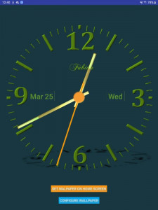 اسکرین شات 3 برنامه Nice Night Clock Wallpaper