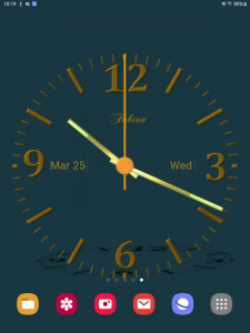 اسکرین شات 1 برنامه Nice Night Clock Wallpaper