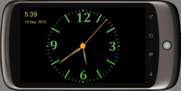 اسکرین شات برنامه Nice Night Clock with Alarm 2