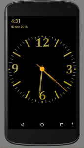 اسکرین شات 3 برنامه Nice Night Clock with Alarm