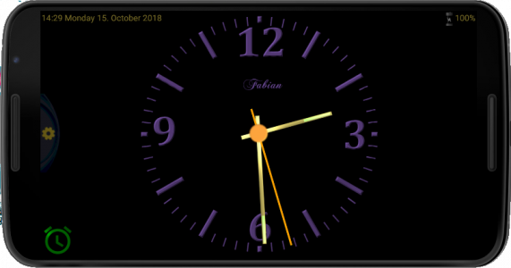 اسکرین شات 6 برنامه Nice Night Clock with Alarm