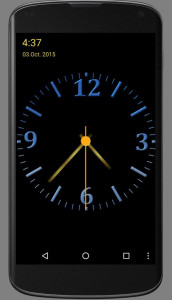 اسکرین شات 4 برنامه Nice Night Clock with Alarm