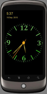 اسکرین شات 1 برنامه Nice Night Clock with Alarm