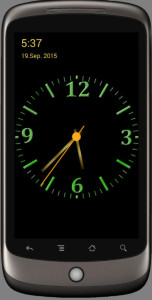 اسکرین شات 1 برنامه Nice Night Clock with Alarm