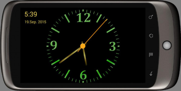 اسکرین شات 2 برنامه Nice Night Clock with Alarm