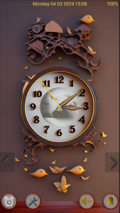اسکرین شات 4 برنامه Nice Wood Clock