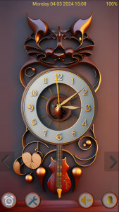 اسکرین شات 5 برنامه Nice Wood Clock