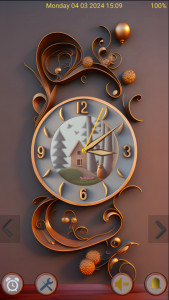 اسکرین شات 6 برنامه Nice Wood Clock