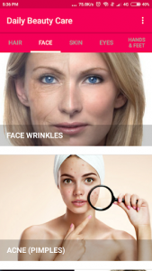 اسکرین شات برنامه Daily Beauty Care - Skin, Hair, Face, Eyes 2