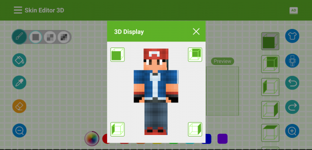 اسکرین شات برنامه Skin Editor 3D for MC 3