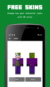 اسکرین شات برنامه Skin Joker for Minecraft 1