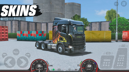 اسکرین شات 1 برنامه Skins Truckers of Europe 3