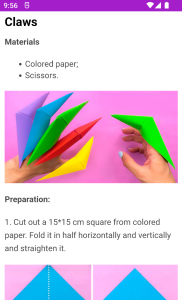 اسکرین شات برنامه How to make paper craft 7