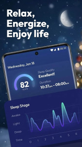 اسکرین شات 1 برنامه Sleep Tracker - Sleep Recorder