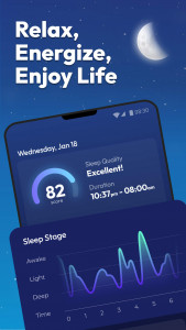 اسکرین شات 1 برنامه Sleep Tracker - Sleep Recorder
