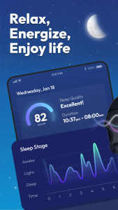 اسکرین شات 1 برنامه Sleep Tracker - Sleep Recorder