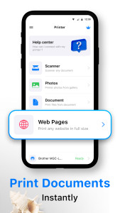 اسکرین شات 6 برنامه AirPrint: Mobile printer, scan
